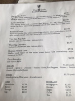 Pico De Gallo menu