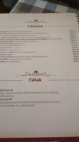 Családi Kajatanya menu