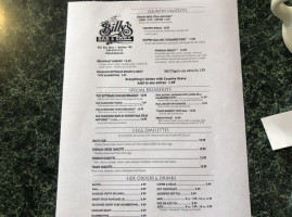 Billy's And Grill menu