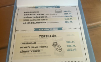 Gyöngyvirág Bistro menu