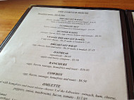 Corner House Cafe menu