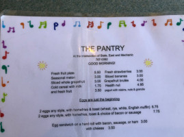 The Pantry menu
