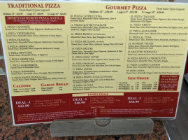 Dino's Wood Burning Pizza menu