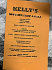 Kelly's Butcher Shop Deli menu