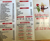 Giliberto's Taco Shop #6 menu