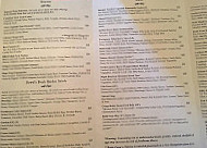 Latham House Tavern menu