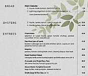 Summit Restaurant & Bar menu