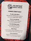 Seawolf Public House menu