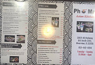 Pho Mai Asian Kitchen menu