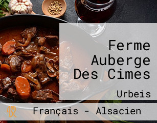 Ferme Auberge Des Cimes