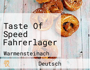 Taste Of Speed Fahrerlager