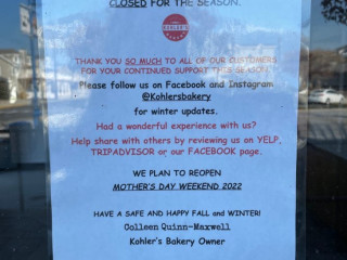 Kohler's Bakery