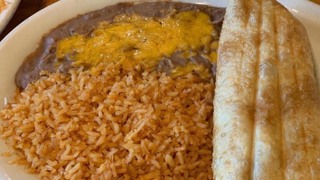 #45. Lunch Chimis W/ Rice Beans