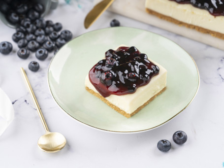 Franse Bosbessen Cheesecake Plak