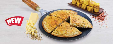 Paneer Paratha-Pizza