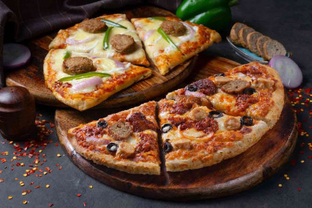 2 Niet-Vegetarische Halve Pizza's [Medium].