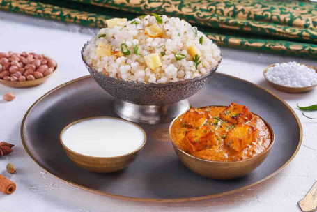 Sabudana Khichdi Met Makhmali Paneer Mini Thali