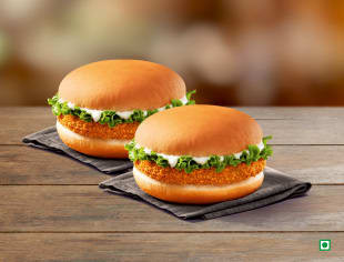 2 X Vegetarische Krisper Burgers