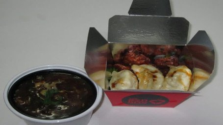 Festival's Hot Sour Pepper Chicken Soup/Kip Momo/Chilli Chicken