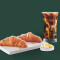 Tall Vanilla Sweet Cream Cold Brew Met Boter Croissant Met Boter