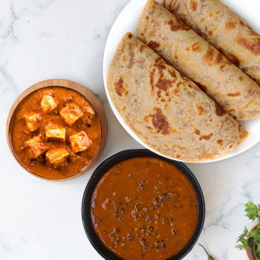 Dal Makhani, Boter Paneer, Paratha Thali