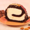 Klassieke Fudge Roll Cake Slice
