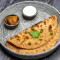 Matar Paratha (2 Pcs) With Curd Pickle