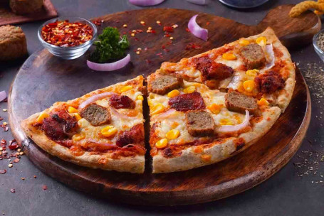 Gehaktbal Bbq Kip Semizza [Halve Pizza]