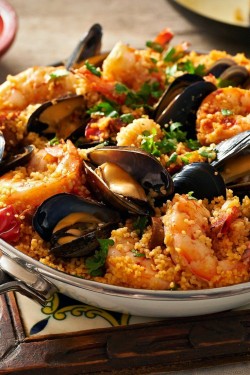 Zeevruchten Paella