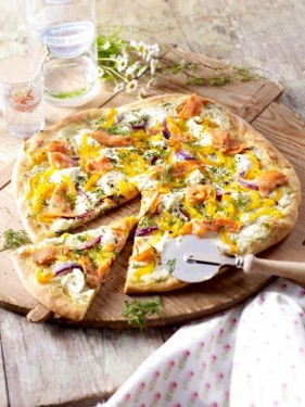 Pizza Knoblauch En Zwiebeln