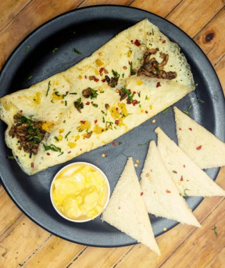 Mutton Keema Stuffed Omelette