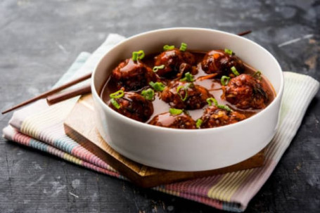 Veg Manchurian Balls In Hot Garlic Sauce Dry