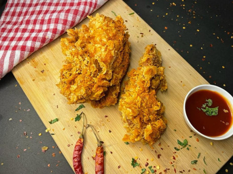 Chilli Garlic Fried Chicken (2 Big Pcs)