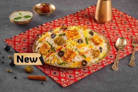 Zaitooni Paneer Dum Biryani Vegetarisch Paneer Biryani-Dient 1)