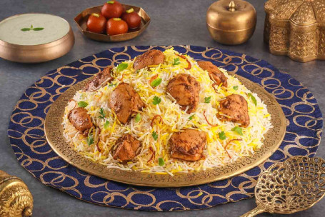 Lazeez Bhuna Murgh Chicken Dum Biryani, Voor 4 Personen)