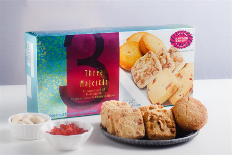 Triple Delight Fruit With Cashew Osmania Biscuit [600 Grams]