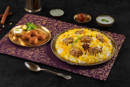Solo Celebration Combo Met Lazeez Bhuna Murgh Biryani Murgh Kefta Kebabs