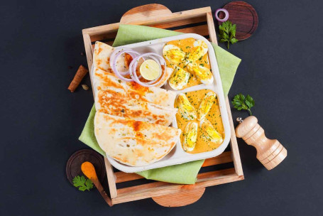 Mughlai Ei Curry Brood Kulcha Lunchbox