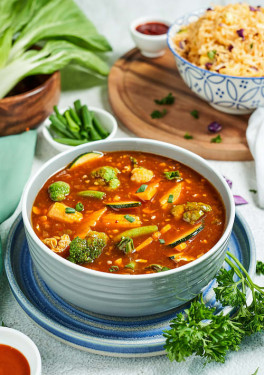 Exotic Vegetables In Sriracha Chilli Gravy