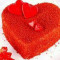 Red Velvet Heart Shape Cake [500 Gms]