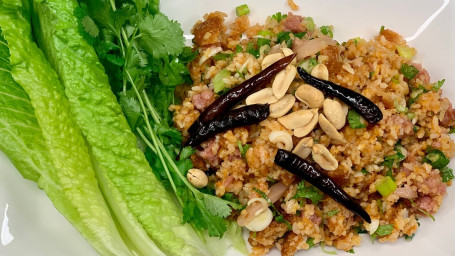 Lao Crispy Rice Salad (Nam Khao)