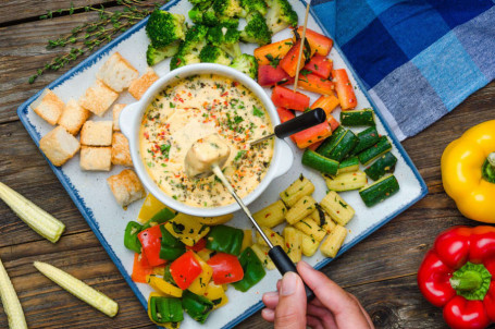 Vegetable Cheese Fondue