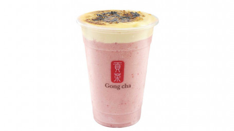 Creme Brulee Strawberry Milk Smoothie