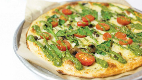 Veggie Pesto Pizza Vegetarian Friendly