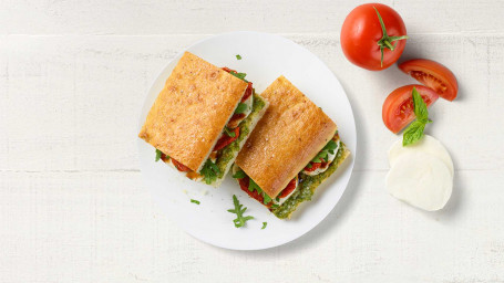 Moderne Caprese-Sandwich