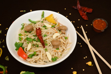 Chilly Mushroom Garlic Noodles