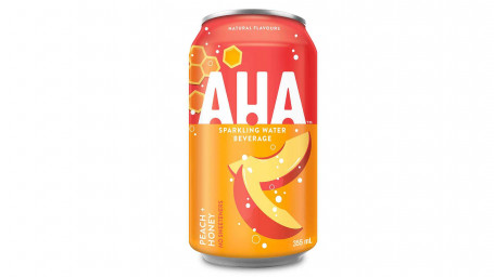 Aha Peach Honey Sparkling Water Can