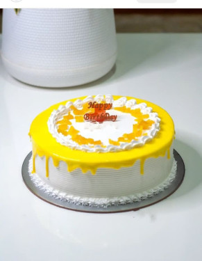 Vanilla Pineapple Cake Eggless