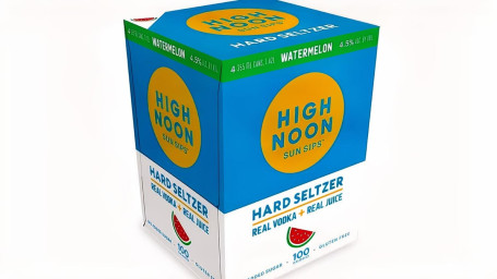 High Noon Sun Sips Vodka Frisdrank Watermeloen 4Pk