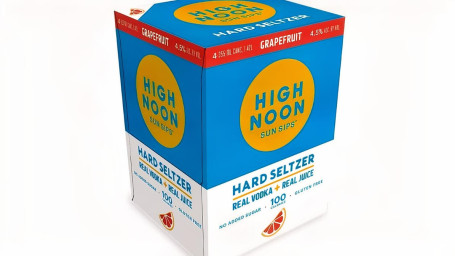 High Noon Sun Sips Wodka Frisdrank Grapefruit 4Pk